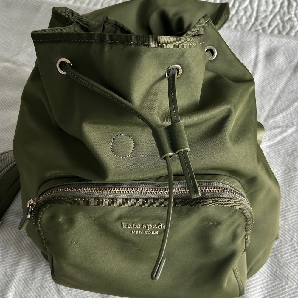 Kate spade olive green backpack - Picture 6 of 7